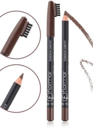 Карандаш для бровей flormar eyebrow pencil с витаминами е и с №401