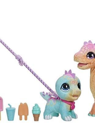 Інтерактивна іграшка динозавр діно furreal snackin' sally's ice cream party electronic pet2 фото