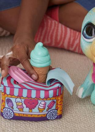Інтерактивна іграшка динозавр діно furreal snackin' sally's ice cream party electronic pet7 фото