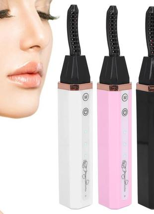 Электрическая тушь для завивки ресниц с подогревом и зарядкой через usb eyelash curler (розовая)
