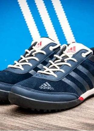 Adidas daroga синии темно синии кроссовки кеды мокасины подростковые