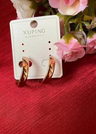 Серьги xuping jewelry из нержавеющей стали2 фото