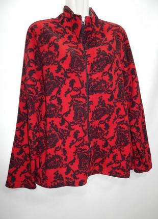 Женская теплая плотная флисовая кофта kim rogers ukr 50-52 р, 132ff (только в указанном размере, только 1 шт)4 фото