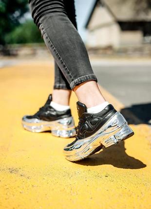 Кросівки adidas raf simons ozweego core black silver metallic кроссовки4 фото