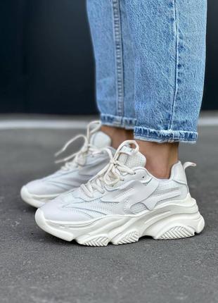 Кросівки жіночі весняні👟сітка+вставки зі шкіри