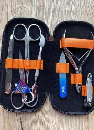 Набір манікюрний kds 04-7105 (фіолетовий, помаранчевий, рожевий)5 фото