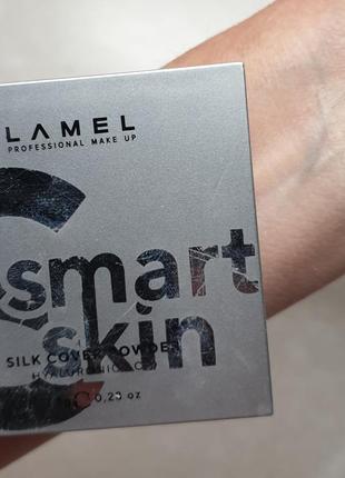 Lamel smart skin silk cover powder  пудра5 фото