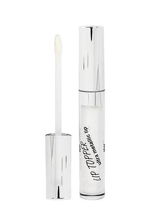 Блиск для губ прозорий із голографічним ефектом julia cosmetics lip topper