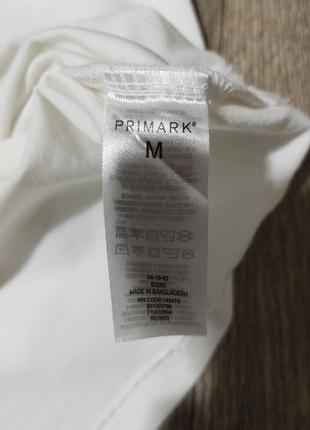 Мужская футболка / поло / primark / белая футболка с воротником / мужская одежда / чоловічий одяг /4 фото