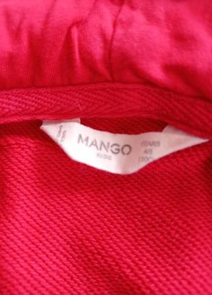 Mango. спортивная кофта двунитка с капюшоном на молнии. 4-5 лет.5 фото