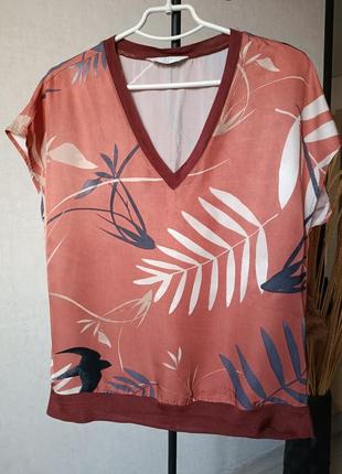 Натуральна сатинова блуза ya-ya1 фото