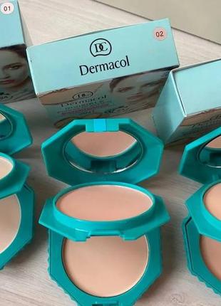 Пудра прозрачная фиксирующая dermacol invisible fixing powder waterproof (тон №1,2,3)3 фото