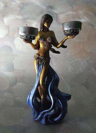 Статуетка свічник дівчина.10 фото
