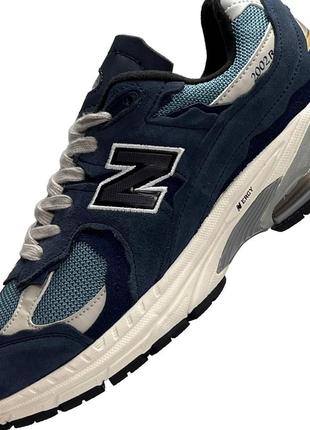 Кроссовки мужские new balance 2002r navy blue синие повседневные кроссовки спортивные кроссовки нью баланс2 фото