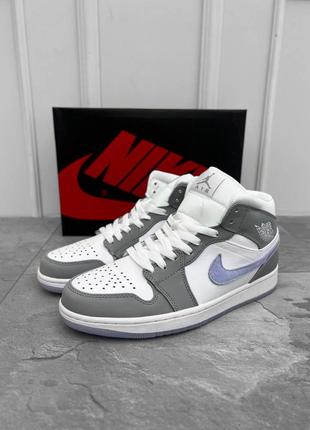 Кросівки nike air jordan retro grey/white