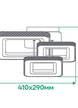 Світлодіодна люстра з пультом 60вт al6163ard диммер, 3 температурні режими3 фото