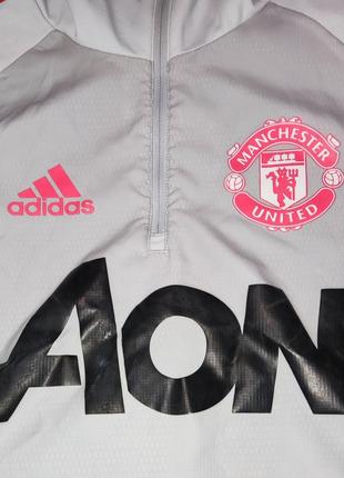 Футбольная кофта, капюшон-бафф, adidas fc manchester united6 фото