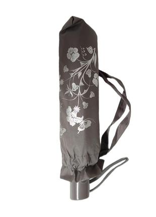 Женский серый зонт автомат с проявляющимся рисунком