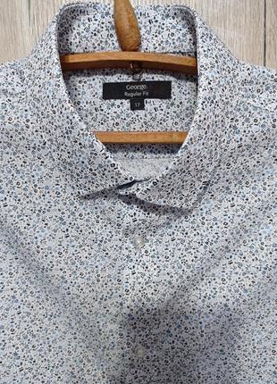 Нова літня чоловіча сорочка george 17 розмір ( наш 52-54)