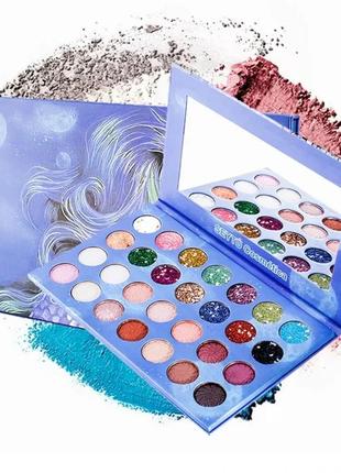 Палетка теней для век seytu cosmetica mermaid scale glitter eyeshadow palette 28 colors