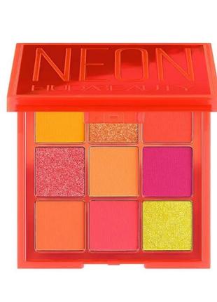 Палетка теней для век huda beauty neon obsessions eyeshadow palette (9 в 1)