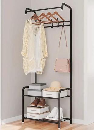 Підлогова вішалка-стійка для одягу та взуття corridor rack/збірна вішалка для одягу й аксесуарів