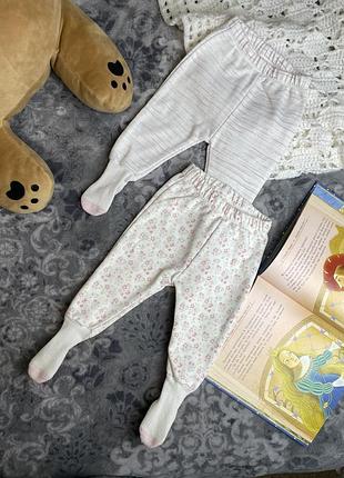 1+1=3 🌸 набор классных штанишек «обманок» с носками – современные ползунки baby center 3-6 62-68