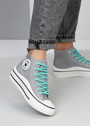 Кеди текстильні хайтопи2 фото