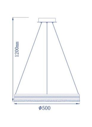 Led підвіс 50вт al6610 levitation shine al6610 levitation shine срібло2 фото