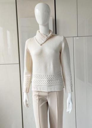 Mariapola италия теплый женский свитер из шерсти мериноса2 фото