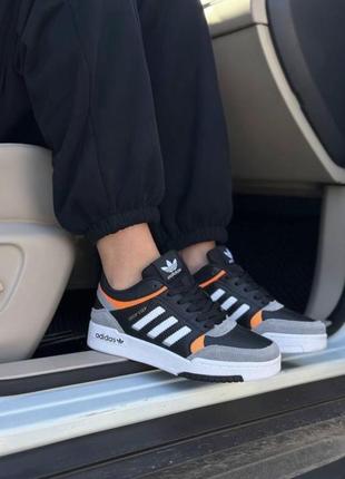 Кросівки кеды adidas drop step  black grey white orange  кеды кроссовки адидас чёрные и белые10 фото