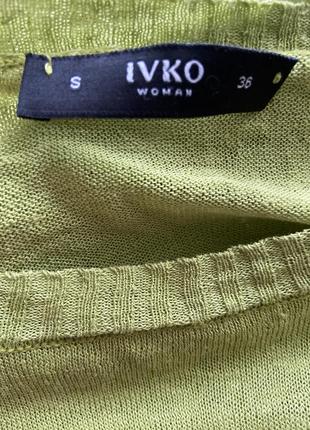 Брендовий пуловер ,футболка з льону ivko6 фото
