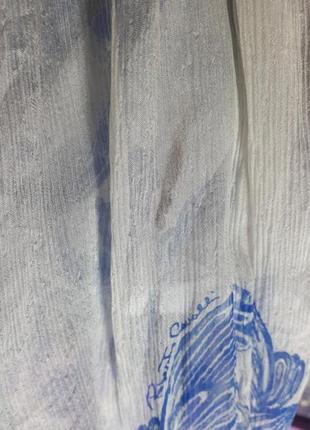 Шовкова прозора блуза блузка з дивовижною спиною roberto cavalli оригінал9 фото