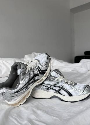 Кросівки asics gel-kayano 14 white silver black9 фото