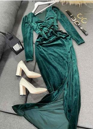 Сукня , платя ( платье велюр ) чарівне оксамитове максі