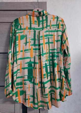 Итальянская блуза-рубашка (шелк +вискоза) размер 40-423 фото