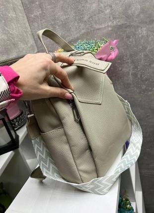 Рожева — сумка-рюкзак — молодіжна, стильна та зручна модель із додатковими кишенями (0507)9 фото