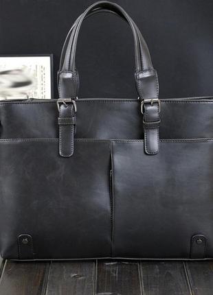 Чоловічий діловий портфель-сумка для документів