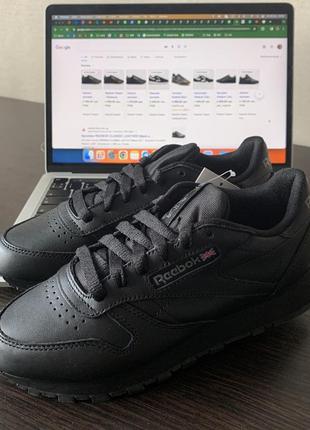 Кросівки reebok classic black, нові, 35 розмір