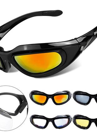 Тактические защитные очки 4 пар линз, daisy / баллистические очки / солнцезащитные очки с поляризацией