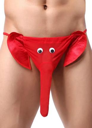Мужские сексуальные трусы слоник, эротические стринги слон, чоловічі труси для сексу, бдсм