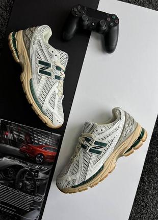 Кросівки чоловічі new balance 1906r white green білі поверневі кросівки нью баланс весна літо