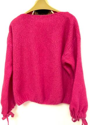 Шикарний джемпер светр колір фуксія італія новий3 фото