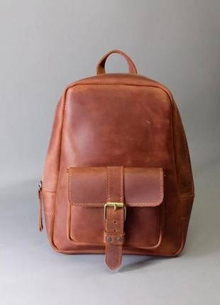Маленький кожаный рюкзак, кожаный рюкзачок, рюкзак из натуральной кожи1 фото