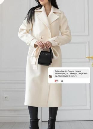 Пальто тренч женское демисезонное, брендовое, кашемировое шерстяное, двубортное, деловое, кокос9 фото