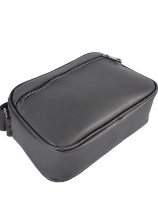 Черная матовая - стильная универсальная сумка-органайзер на молнии с дополнительными карманами (луцк, 814)2 фото