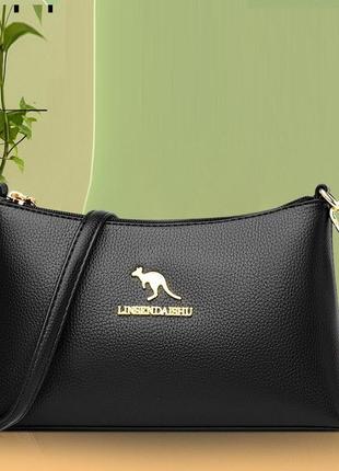 Женская мини сумочка клатч на плечо кенгуру, маленькая сумка для девушек эко кожа