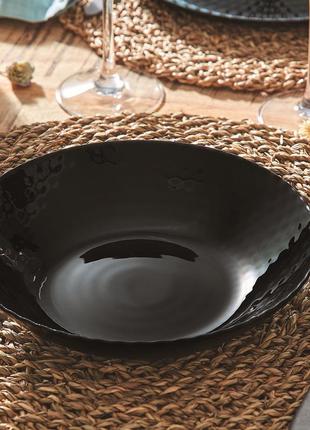 Тарелка суповая luminarc pampille black 20 см4 фото