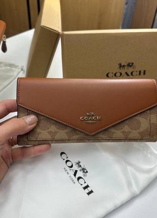 Шкіряний гаманець coach