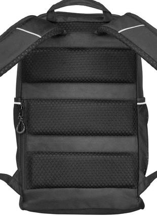 Діловий рюкзак зі світловідбивними вставками 17l topmove чорний із сірим7 фото
